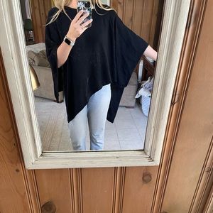 Black asymmetrical Lululemon poncho